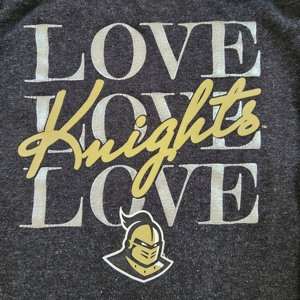 UCF Knights Love Rivalry Threads Gray Pullover Sweatshirt Girls 6/6X